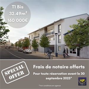 appartement neuf à la vente -   40230  SAINT VINCENT DE TYROSSE, surface 32 m2 vente appartement neuf - UBI390097524